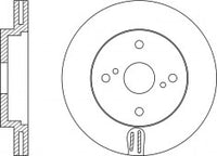 Rotor Disc, NIBK, 43512-02080, RN1353V, TOYOTA (018955)