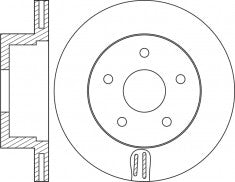จานโรเตอร์, NIBK, 43512-22120, RN1301V, TOYOTA (018963)