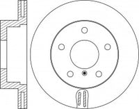 Rotor Disc, NIBK, 34 11 6 854 998, RN1645V, BMW (009794)