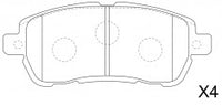 NIBK, Brake Pad, AN-7019K, PN0876, AKEBONO