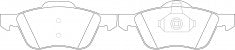 ผ้าเบรค NIBK 572431B, PN0227, BENDIX (018510)