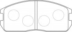 NIBK, Brake Pad, A-109K, PN3089, AKEBONO