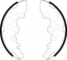 NIBK, Brake Shoes, K3407, FN3407, KASHIYAMA