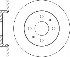 Rotor Disc, NIBK, MB699287, RN1923, MITSUBISHI (018204)