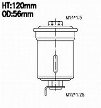 JS,, Petrol Filter (INJECTOR & CARBURETOR), 043-0843, FS6066, DAIHATSU
