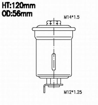 JS,, Petrol Filter (INJECTOR & CARBURETOR), 043-0843, FS6066, DAIHATSU