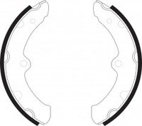NIBK, Brake Shoes, NR-1058, FN2297, AKEBONO