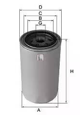 กรองน้ำมันเครื่องไฮไฟ ME014833 HO-3008B (001381)