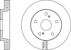Rotor Disc, NIBK, 43512-05020, RN1059V, TOYOTA (018905)