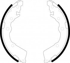 NIBK, Brake Shoes, 58350-1YA00, FN0674, HYUNDAI