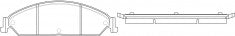 ผ้าเบรค NIBK DB1473X PN0826 BENDIX (017283)