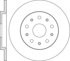 Rotor Disc, NIBK, 04779 886AB, RN1767, CHRYSLER (017657)