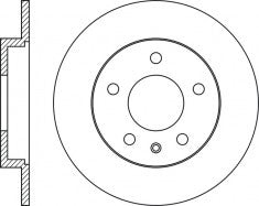 จานโรเตอร์, NIBK, 562177B, RN1990, BENDIX (009668)