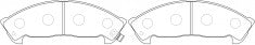 NIBK, Brake Pad, A-361WK, PN4289, AKEBONO
