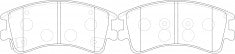 NIBK, Brake Pad, AN-719WK, PN5526, AKEBONO
