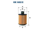 FILTRON,, Oil Filter (Element) Oe, 55206816, 682/2, ALFA ROMEO