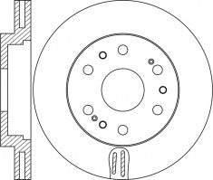 Rotor Disc, NIBK, 15125955, RN1678V, CHEVROLET (GM) (016764)