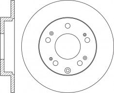 Rotor Disc, NIBK, 42510TZ5A00, RN1937, HONDA (016673)