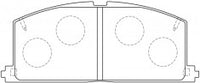 NIBK Brake Pad Ceramic, D2023, 04465-21010, for Toyota Camry