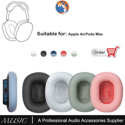 Apple AirPods Max နားကြပ်များအတွက် အစားထိုး နားကြပ်များ Protein Leather Memory Foam Fabric နှင့် Magnet နားကြပ်များ