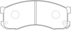 NIBK, Brake Pad, A-328WK, PN5303, AKEBONO