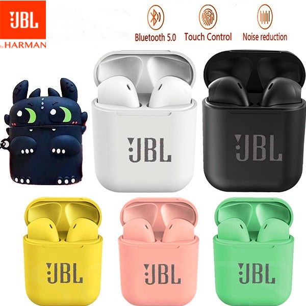 Inpods i12 Co-Branded TWS Wireless Earphone Bluetooth 5.0 HIFI Macaron Sport Earbuds Touch