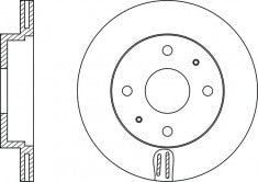 Rotor Disc, NIBK, 562025B, RN1100V, BENDIX (018053)