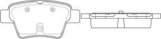 ผ้าเบรค NIBK DB2044 PN0069 BENDIX AUS (016955)