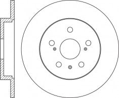 จานโรเตอร์, NIBK, 42431-12270, RN2140, TOYOTA (018945)