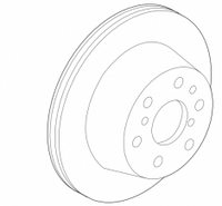 Rotor Disc, NIBK, 15792634, RN1757V, CADILLAC (GM) (016766)