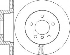 Rotor Disc, NIBK, 34 11 6 792 217, RN1717V, BMW (009837)