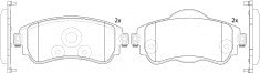 NIBK, Brake Pad, 4254.A9, PN0561, CITROEN