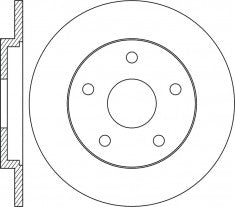 Rotor Disc, NIBK, 04721 677AA, RN1919, CHRYSLER (016917)