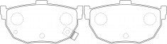 NIBK, Brake Pad, A-263WK, PN2130, AKEBONO
