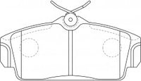NIBK, Brake Pad, DB1761, PN2230, BENDIX