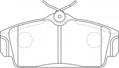 NIBK, Brake Pad, DB1761, PN2230, BENDIX