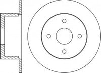 Rotor Disc, NIBK, 1609249980, RN1746H, CITROEN (016951)