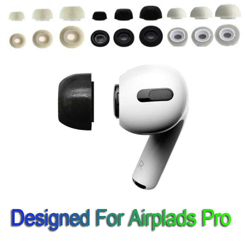 เสียงรบกวนแยกโฟมหน่วยความจำเคล็ดลับหูสำหรับ Airpods Pro เปลี่ยนหูฟังฝาครอบหูฟังป้องกันสำหรับ Apple Pro Case