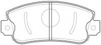 NIBK, Brake Pad, 792561, PN0233, AUTOBIANCHI