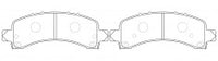 NIBK, Brake Pad, DB2105, PN0656, BENDIX