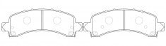 ผ้าเบรค NIBK DB2105 PN0656 BENDIX (016792)