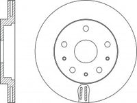 จานโรเตอร์, NIBK, G31Y-33-25XA, RN1514V, MAZDA (017978)