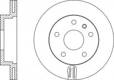 Rotor Disc, NIBK, 561405B, RN1020V, BENDIX (018584)
