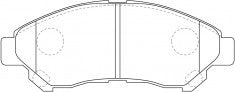 NIBK, Brake Pad, AN758WK, PN1847, AKEBONO