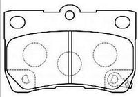 SSSTE, Brake Pad, D2243, Yellow Box, TOYOTA, crown, REAR