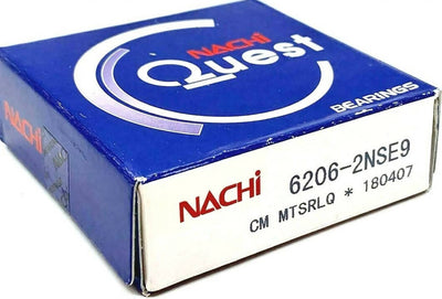 NACHI , Deep Groove Ball Bearing, JAPAN, 6206 2RS
