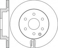 จานโรเตอร์, NIBK, 432061LB0A, RN1495V, NISSAN (018496)