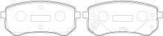 NIBK, Brake Pad, 572527B, PN0526, BENDIX EUR