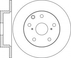 Rotor Disc, NIBK, 42431-0F020, RN1671, TOYOTA (019110)