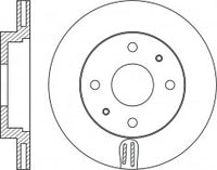 จานโรเตอร์, NIBK, MR569931, RN2034V, MITSUBISHI (018196)